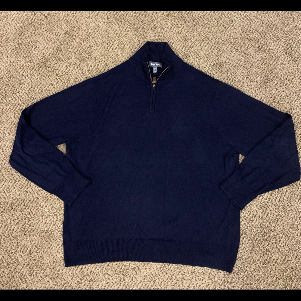 Bonobos Men’s Cashmere Blend 1/2 Zip Sweater XXL